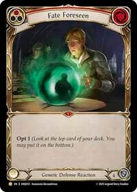 Fate Foreseen (Red) (ANQ033) - Compendium of Rathe - Antiquity Pack - Flesh and Blood TCG card
