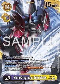 ShineGreymon: Ruin Mode (Gold Border) - Advanced Booster Digimon Generation - Digimon Card Game card