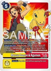 Marcus Damon & Agumon - Advanced Booster Digimon Generation - Digimon Card Game card