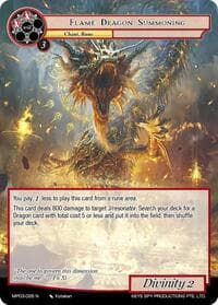 Flame Dragon Summoning - Masterpiece Collection 03 "Dimensional Hope" - Force of Will card