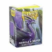 Dragon Shield Dual Matte Standard Sleeves - Nebula & Silver (100 Pack) - Dragon Shield Card Sleeves - Card Sleeves card