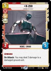 K-2S0 - Locking the Vault - A Lawless Time - Star Wars: Unlimited card