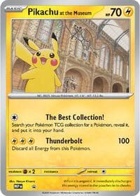 Pikachu at the Museum - Jumbo Cards - Pokemon card