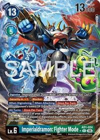 Imperialdramon: Fighter Mode - AD1-024 (Alternate Art) - Advanced Booster Digimon Generation - Digimon Card Game card