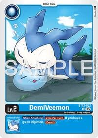 DemiVeemon - BT12-002 (Reprint) - Advanced Booster Digimon Generation - Digimon Card Game card