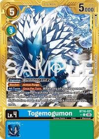 Togemogumon (Gold Border) - Advanced Booster Digimon Generation - Digimon Card Game card