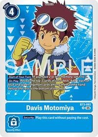 Davis Motomiya (Reprint) - Advanced Booster Digimon Generation - Digimon Card Game card
