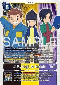 J.P., Koji, & Koichi - Advanced Booster Digimon Generation - Digimon Card Game card