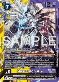 Mastemon ACE - Limited Card Pack -Another Knight- - Digimon Card Game card