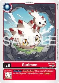 Gurimon (Reprint) - Advanced Booster Digimon Generation - Digimon Card Game card