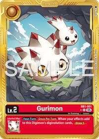 Gurimon (Gold Border) - Advanced Booster Digimon Generation - Digimon Card Game card
