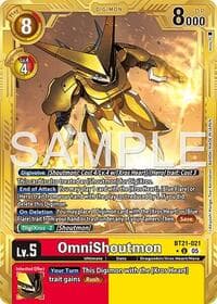 OmniShoutmon (Gold Border) - Advanced Booster Digimon Generation - Digimon Card Game card