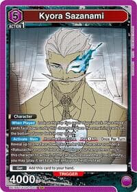 Kyora Sazanami - UE16BT: KAGURABACHI - Union Arena card