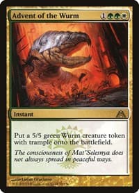 Advent of the Wurm - Dragon's Maze - Magic: The Gathering card