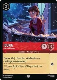Iduna - Alarmed Queen (Foil) - Winterspell - Disney Lorcana card