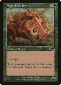 Argothian Swine - Urza's Saga - Magic: The Gathering card
