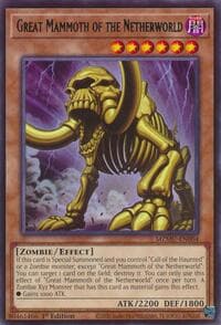 Great Mammoth of the Netherworld - Maze of Muertos - YuGiOh card
