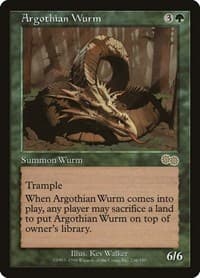 Argothian Wurm - Urza's Saga - Magic: The Gathering card
