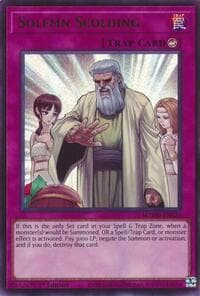 Solemn Scolding - Maze of Muertos - YuGiOh card