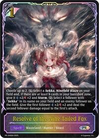 Resolve of the Nine-Tailed Fox - Shadowverse: Evolve Promo Cards - Shadowverse: Evolve card