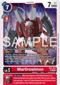 WarGrowlmon - AD1-003 - Advanced Booster Digimon Generation - Digimon Card Game card