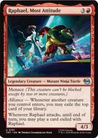Raphael, Most Attitude - Teenage Mutant Ninja Turtles - Magic: The Gathering card