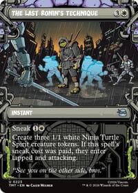 The Last Ronin's Technique (Showcase) - Teenage Mutant Ninja Turtles - Magic: The Gathering card