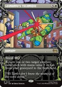 Leonardo's Technique (Showcase) - Teenage Mutant Ninja Turtles - Magic: The Gathering card