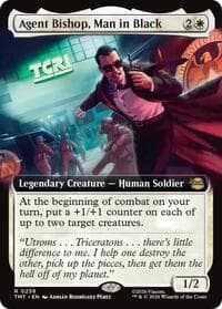 Agent Bishop, Man in Black (Extended Art) - Teenage Mutant Ninja Turtles - Magic: The Gathering card