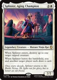Splinter, Aging Champion - Commander: Teenage Mutant Ninja Turtles - Magic: The Gathering card