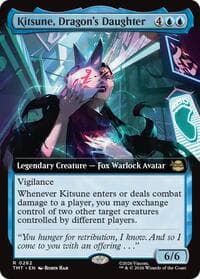 Kitsune, Dragon's Daughter (Extended Art) - Teenage Mutant Ninja Turtles - Magic: The Gathering card