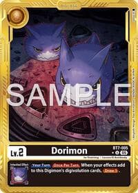 Dorimon (Gold Border) - Advanced Booster Digimon Generation - Digimon Card Game card
