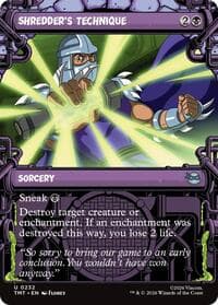 Shredder's Technique (Showcase) - Teenage Mutant Ninja Turtles - Magic: The Gathering card