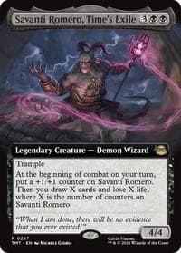 Savanti Romero, Time's Exile (Extended Art) - Teenage Mutant Ninja Turtles - Magic: The Gathering card