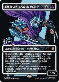 Shredder, Shadow Master (Borderless) (Surge Foil) - Commander: Teenage Mutant Ninja Turtles - Magic: The Gathering card