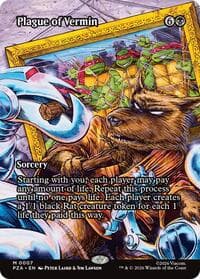 Plague of Vermin (Borderless) - Teenage Mutant Ninja Turtles Source Material - Magic: The Gathering card