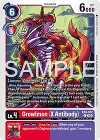 Growlmon (X Antibody) (Reprint) - Advanced Booster Digimon Generation - Digimon Card Game card
