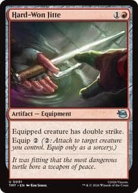 Hard-Won Jitte - Teenage Mutant Ninja Turtles - Magic: The Gathering card