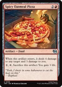 Spicy Oatmeal Pizza - Teenage Mutant Ninja Turtles - Magic: The Gathering card
