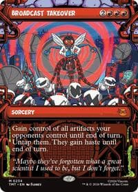 Broadcast Takeover (Showcase) - Teenage Mutant Ninja Turtles - Magic: The Gathering card