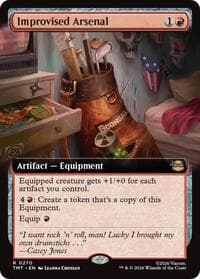 Improvised Arsenal (Extended Art) - Teenage Mutant Ninja Turtles - Magic: The Gathering card