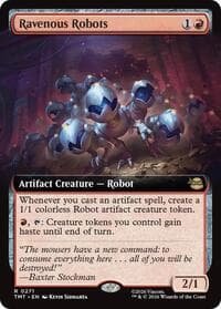 Ravenous Robots (Extended Art) - Teenage Mutant Ninja Turtles - Magic: The Gathering card