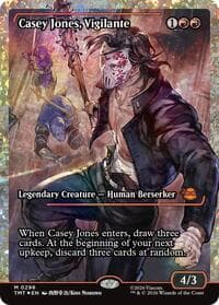 Casey Jones, Vigilante (0296) (Showcase) (Fracture Foil) - Teenage Mutant Ninja Turtles - Magic: The Gathering card