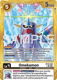 Omekamon - BT20-083 (Gold Border) - Advanced Booster Digimon Generation - Digimon Card Game card