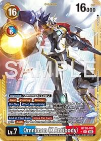 Omnimon (X Antibody) (Gold Border) - Advanced Booster Digimon Generation - Digimon Card Game card