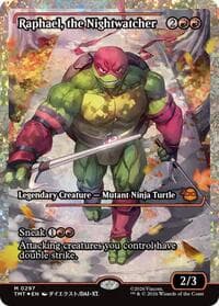 Raphael, the Nightwatcher (Showcase) (Fracture Foil) - Teenage Mutant Ninja Turtles - Magic: The Gathering card