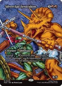 Silverclad Ferocidons (Borderless) - Teenage Mutant Ninja Turtles Source Material - Magic: The Gathering card
