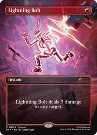 Lightning Bolt (Borderless) - Unique and Miscellaneous Promos - Magic: The Gathering card