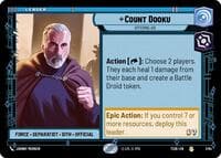 Count Dooku - Offering Aid - Twin Suns - Star Wars: Unlimited card