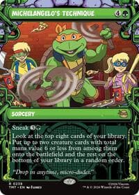 Michelangelo's Technique (Showcase) - Teenage Mutant Ninja Turtles - Magic: The Gathering card